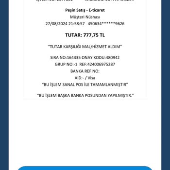 Haso.com.tr Ücret İade Edilmedi