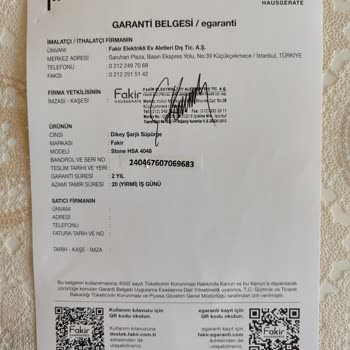 Fakir Stones Hsa 4048 Dik Süpürge Haznesi Oyuncak Gibi Kırıldı