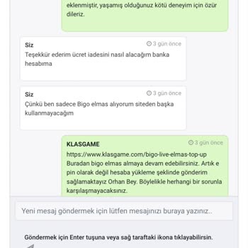Klasgame'den Alınan Ürün Ve İade Süreci Sorunları