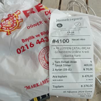 Reis Döner Sipariş Eksik Geliyor