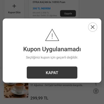 Karaca Züccaciye Kupon Kodu Hatası!