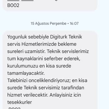 Digiturk Üyeliği Randevu Tarihinde Gelmeme Ve Fiyat Artışı
