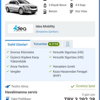 VIP Cars Ahes Ticaret Otomotiv, İdea Mobility, Vip Cars, Skyscanner