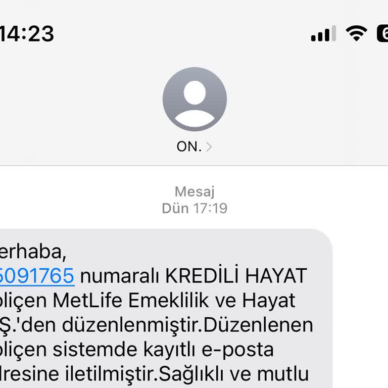 Metlife Emeklilik ve Hayat Kredi Hayat Sigortası İptali