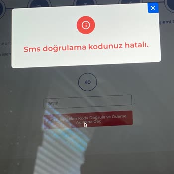 Kosmos Vize Hizmetleri SMS Kodu Hatalı Değil Ama Hata Veriyor