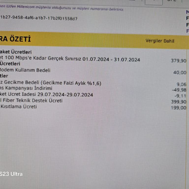 Millenicom Teknik Servisinin Kötü Hizmeti Ve Haksız Faturalandırma.