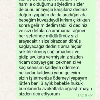 Esquina Güzellik Güzellik Merkezinin Hamilelik Sürecinde Yaşattığı Mağduriyet