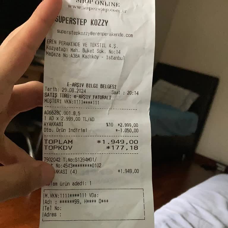 SuperStep Firmasının Kusurlu Ayakkabıyı Değişmesini Talep Ediyorum