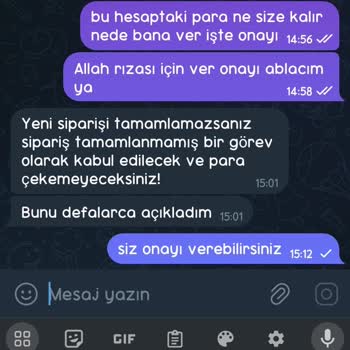 Telegram Paramı Çekmek İstiyorum