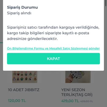 Shopier Ürün Kargoya Verilmedi