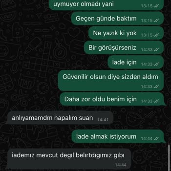 Keikei Kendi Sitesi İade Kabul Etmeyip Trendyol'un İade Yapması