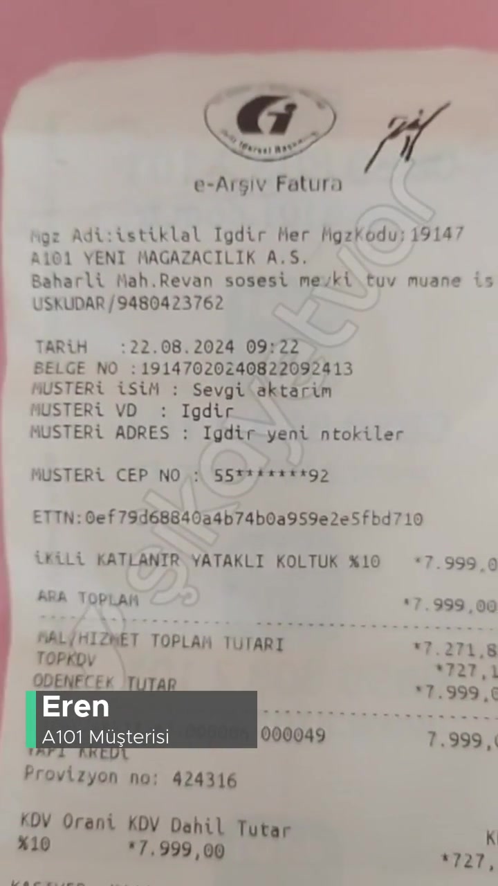 A101 İade Ücreti Verilsin videonun kapak resmi