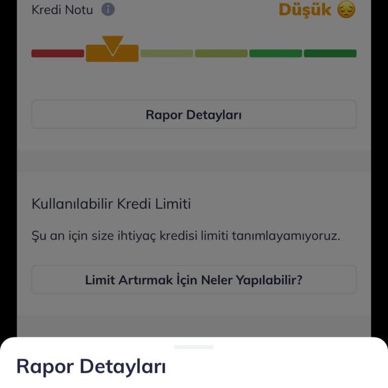 Findeks Kredi Notu Düşüklüğü