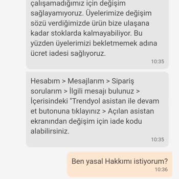 Trendyol Zor Durumda Bırakıyor Değişim Yerine İadeye Zorluyor