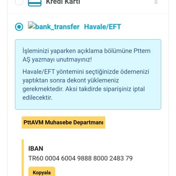 PTT Bank Epttavm Adı Altında Sahte Site Ve Ödeme Sorunları