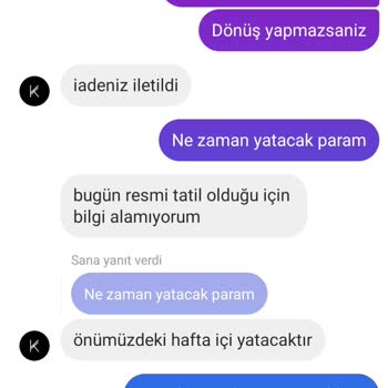 KIRAC (kiraconline.co) Ücretini Ödediğim Elbisem Gelmedi