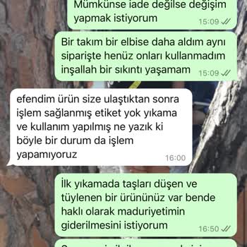 Hassa Butik'ten Aldığım Ürünlerin Kalitesizliği Ve Müşteri Hizmeti Sorunu