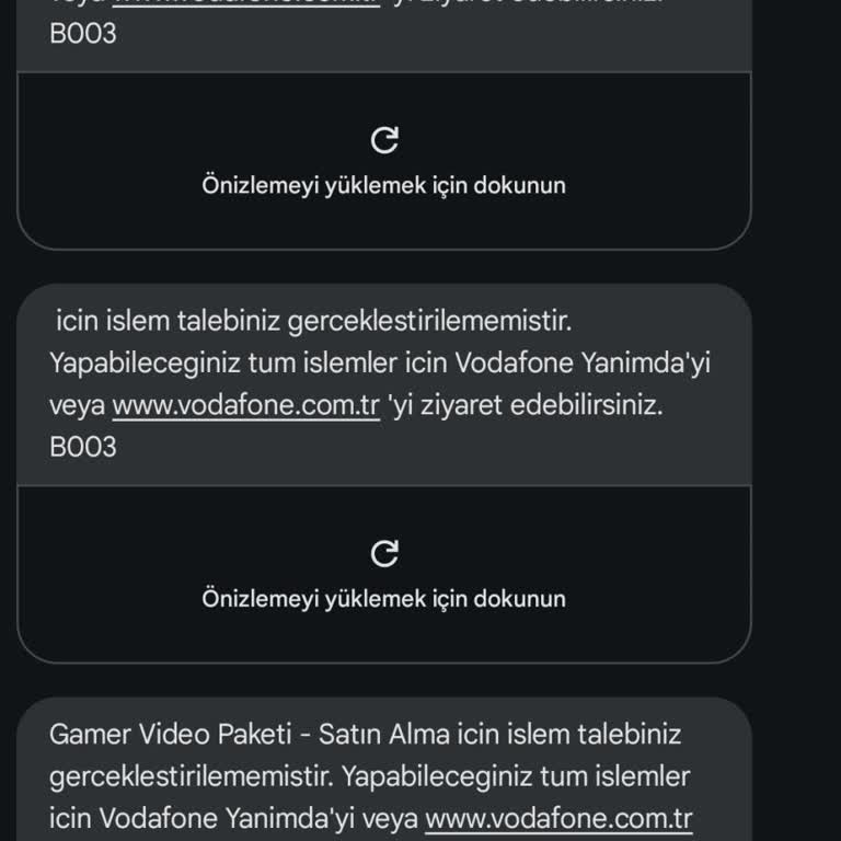 Vodafone Gamer Video Paketi Sorunu: Çözüm Bekliyorum