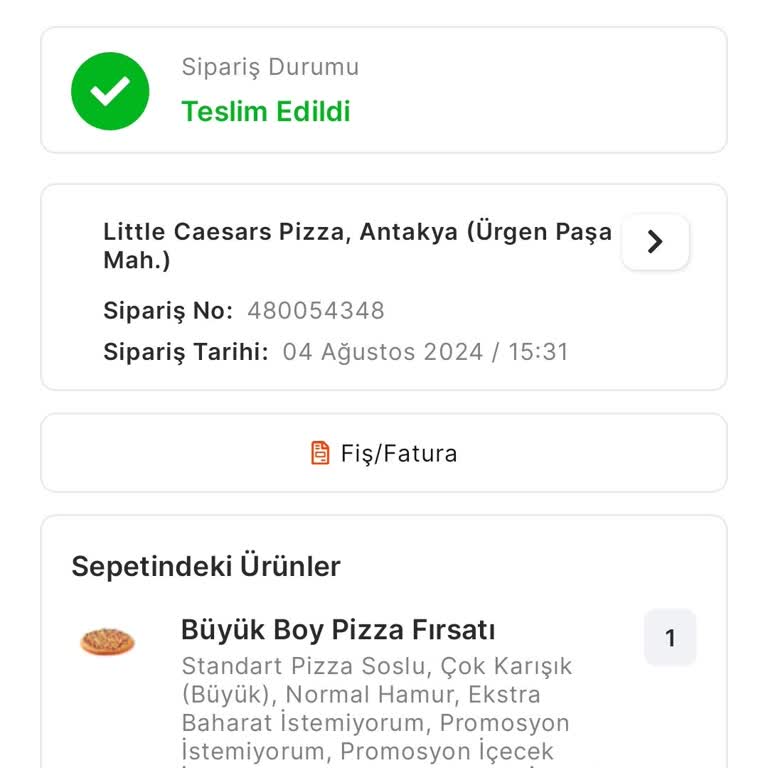 Migros Yemek Ücret İadesi Yapmıyor
