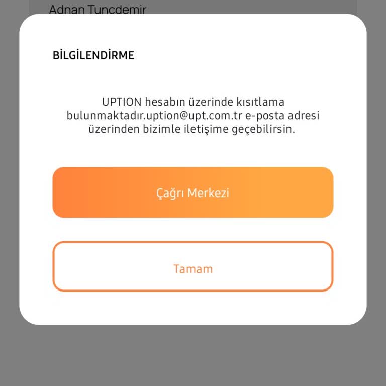 Uption Hesap Kısıtlaması Yüzümden Paramı Alamıyorum