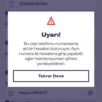 Pluxee Türkiye Aplikasyonu GSM İle Açmak İstemiyorum