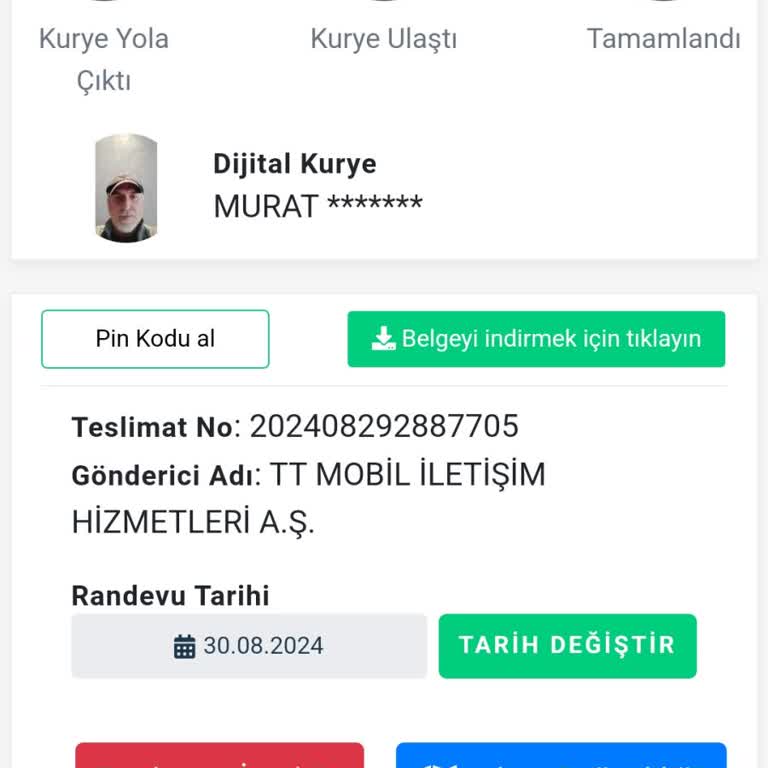 Dijital Kuryeye Ulaşılamıyor!