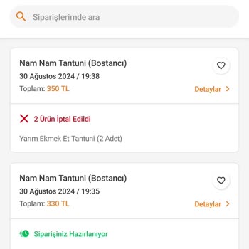 Trendyol Yemek Sistemsel Hata Yazıp Siparişi İptal Etmedi