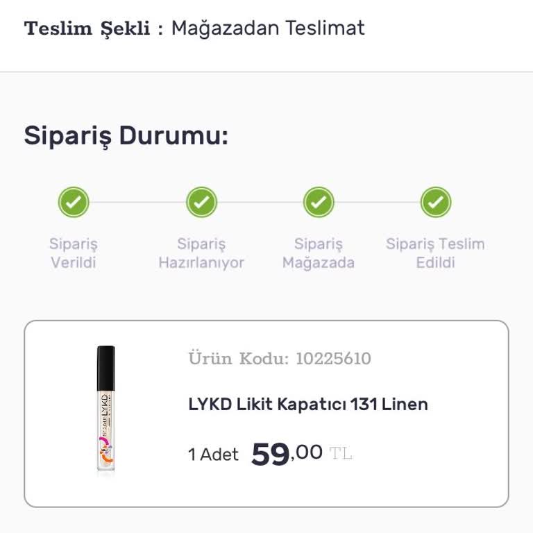 Gratis Ürünler Teslim Edildi Gözüküyor Ama Ben Teslim Almadım