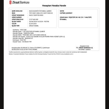 Ziraat Bankasında Gönderilip Alınamayan Havale Problemi