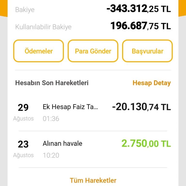 VakıfBank Fazla Kesilen Ek Hesap Faizi