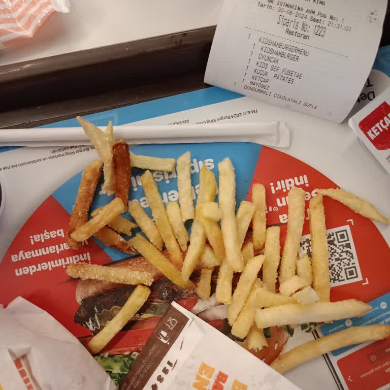 Burger King Yanmış Patates Kızartması