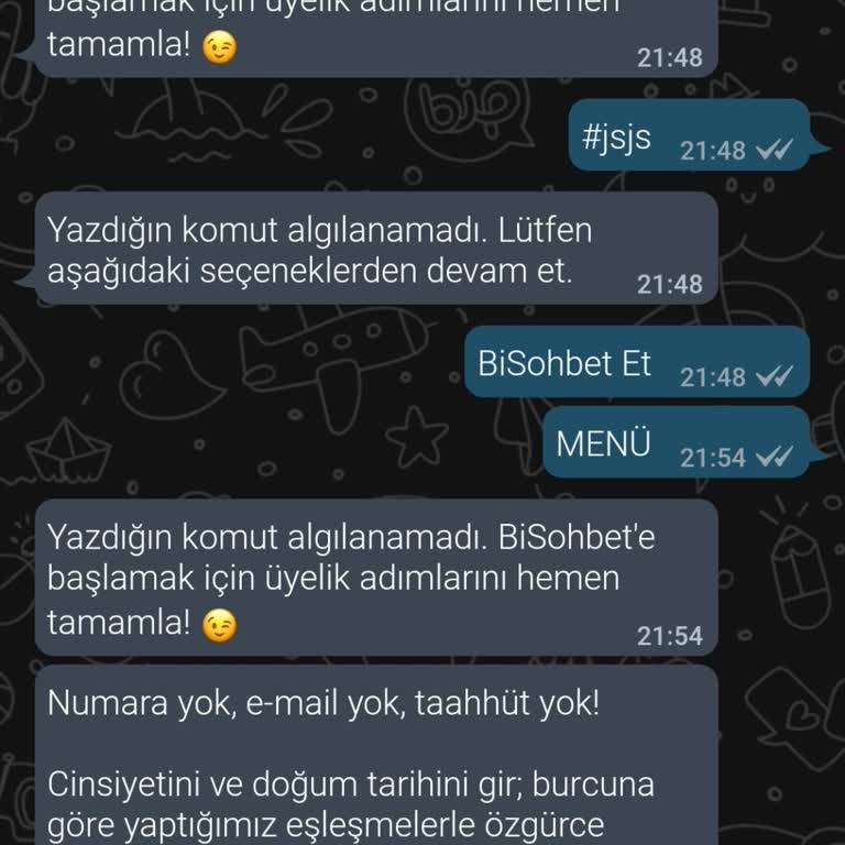 BİP Uygulaması Bi Sohbet Komut Hatası