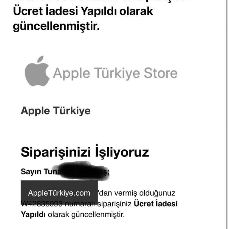 Apple Türkiye Sahte Site (appleturkiye.com) Ücret İadesi Yapmıyor