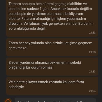 Trendyol Fatura İletmediği İçin İademi Yapamadım, Yardımcı Olmadı