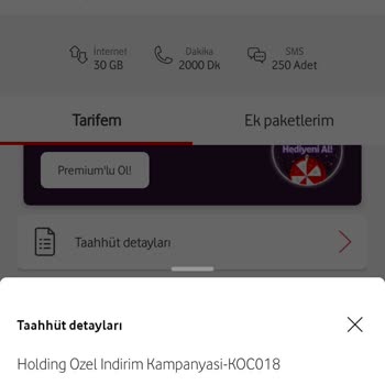 Vodafone'un Taahhüt Süresi ve Faturalandırma Sorunu