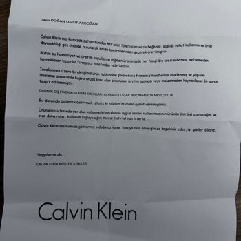 Calvin Klein Cüzdan Ve Çanta Kalitesi Hakkında Şikayet