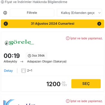 Ucuza Bilet İade Etmiyor