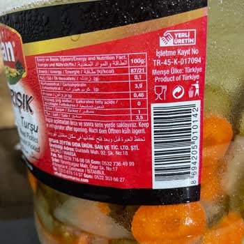 Aysan Turşu Karışık Turşu Paketinde Beklenmedik Misafir