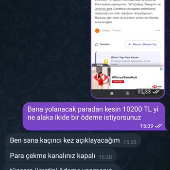 Carrefour SA AVM adı kullanılarak yapılan Ek Gelir aldatmacası