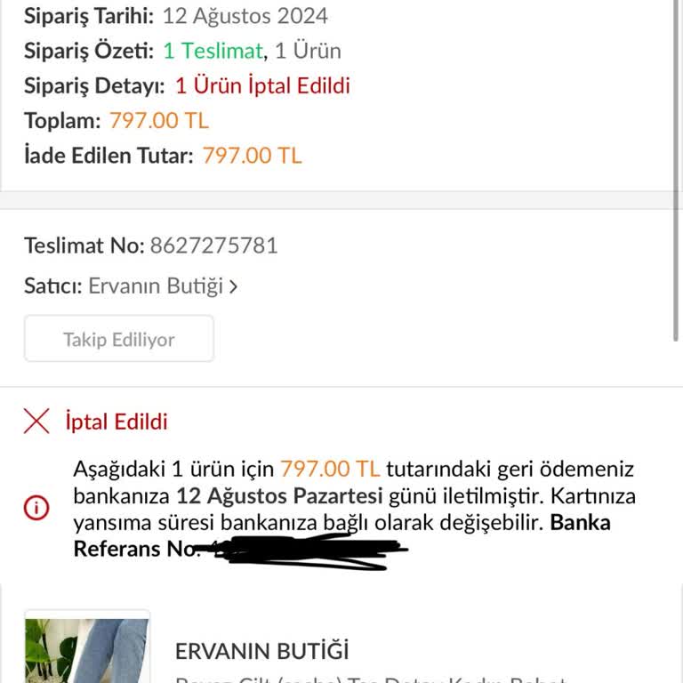Trendyol Para İadem Olmadı