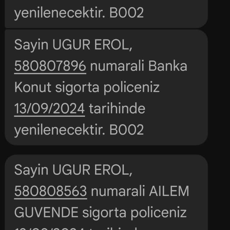 Türkiye Sigorta Rızam Olmadan Yapılacak Sigorta Poliçe Yenilemeleri Reddi