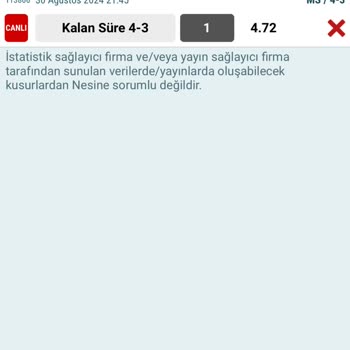 Nesine Canlı Maç Sonucu Hatalı Gösterildi, 1000 TL Kaybettim