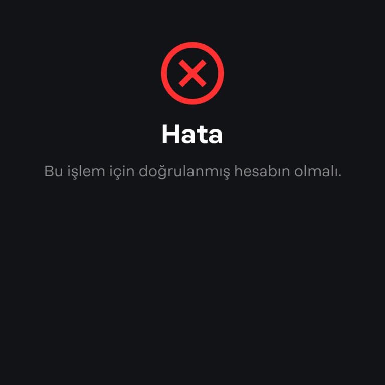 Papara Hata Bu İşlemi Gerçekleştirebilmek İçin Hesabınızı Doğrulamanız Gerek