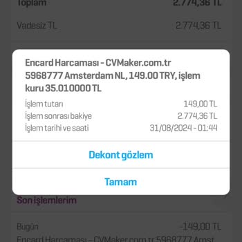 Cvmaker.com Haksız Kazanç
