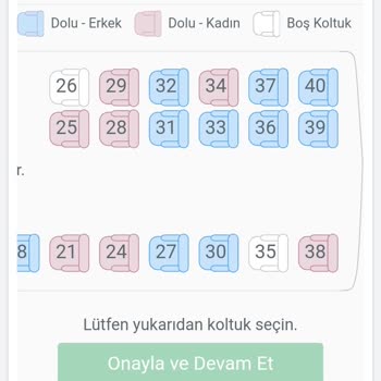 Kamil Koç Otobüs Biletinde Koltuk Konumu Değişikliği Şikayeti
