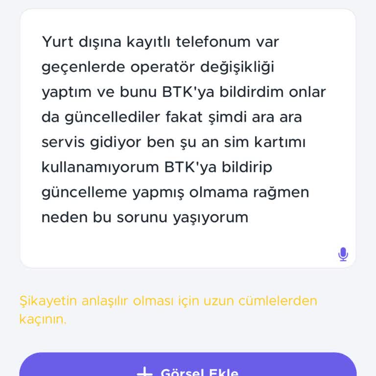 BTK Servisim Yok Telefonu Kullanamıyorum