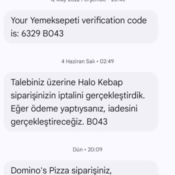 Domino's Pizza Hatalı Sipariş İptali
