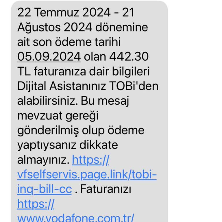 Vodafone Sözleşme ve Fatura Sorunu