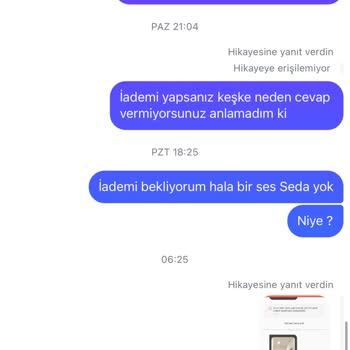 Butik Ponçik Aylardır İade Yapmıyor
