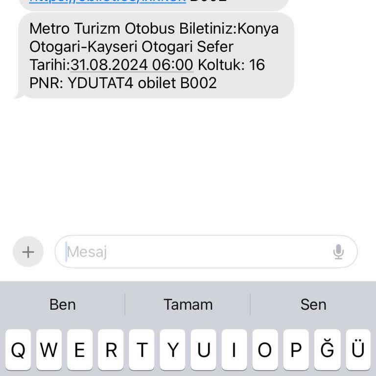 Metro Turizm Metro Geç Gelen Sefer